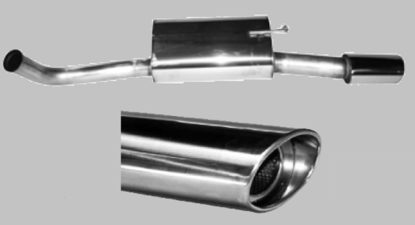 Performance rear silencer right (JAXK8-OVALR); Jaguar XK8 / XKR